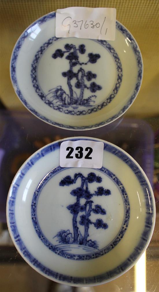 2 Chinese nanking cargo dishes